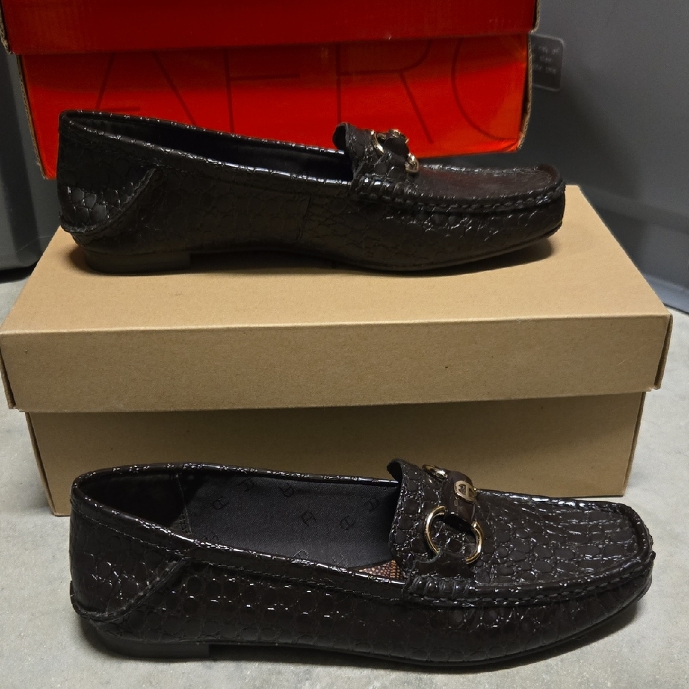 Etienne Aigner Dark Brown Loafers